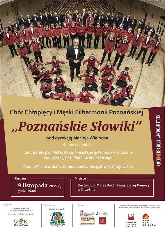 Brzeźno k. Konina: koncert Poznańskich Słowików i warsztaty dyrygenckie (zaproszenie)
