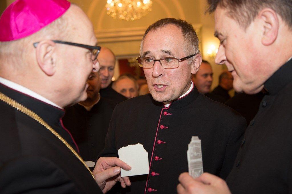 Prezbiterzy diecezji włocławskiej z życzeniami u Księdza Biskupa