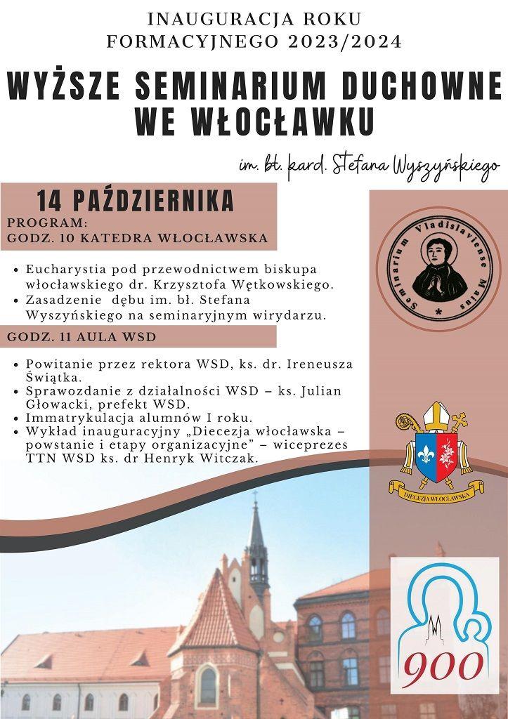Zaproszenie na inaugurację roku akademickiego WSD we Włocławku