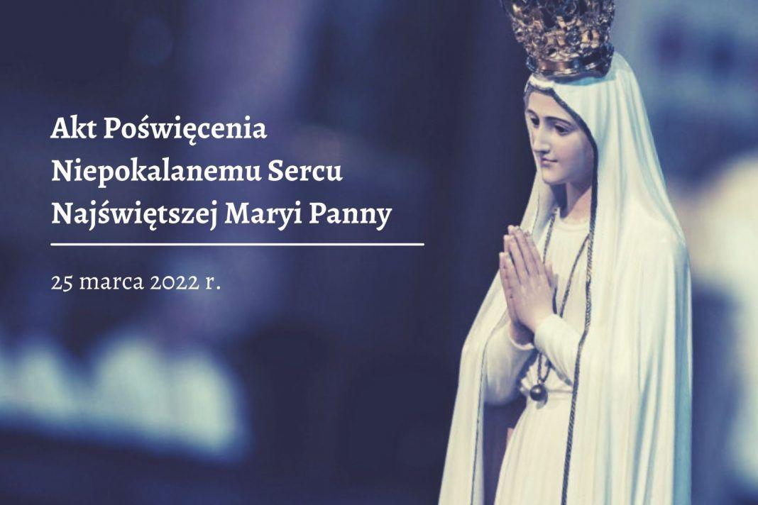 Akt poświęcenia Niepokalanemu Sercu Najświętszej Maryi Panny (tekst)