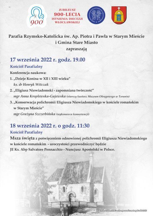 Stare Miasto: konferencja naukowa i poświęcenie odnowionej polichromii E. Niewiadomskiego (zaproszenie)