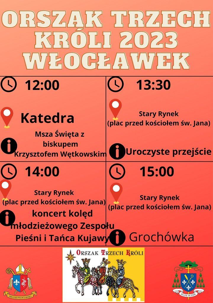 Program Orszaku Trzech Króli we Włocławku