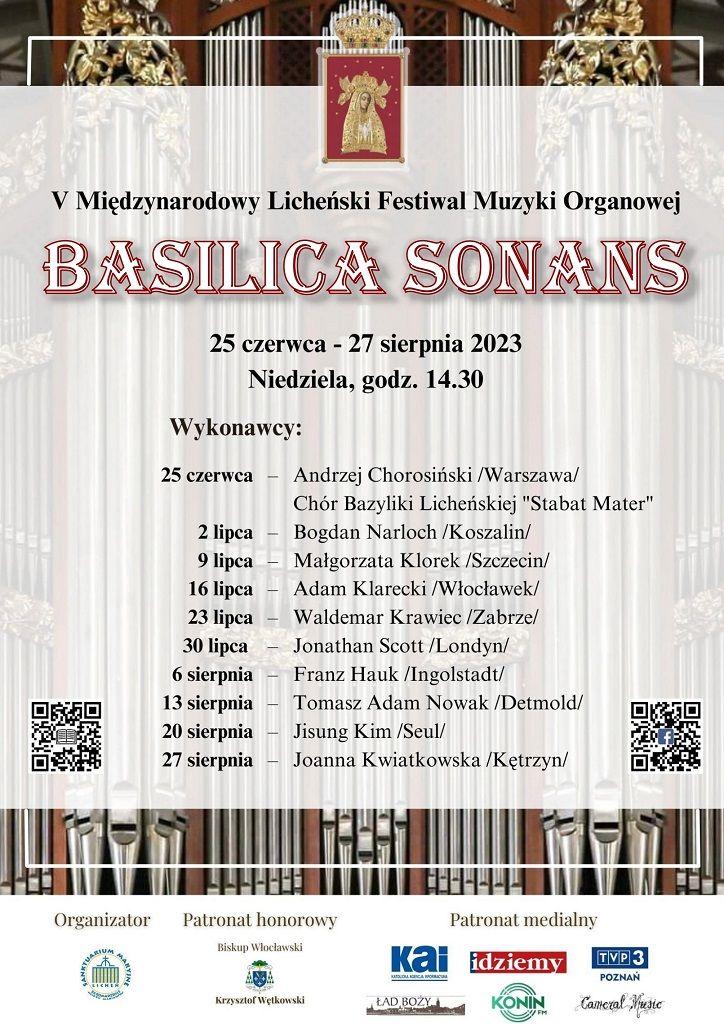 Licheń:  „Basilica Sonans” po raz piąty (zaproszenie)