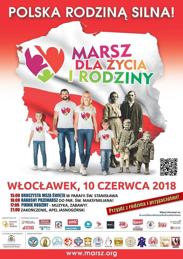 Diecezjalny Marsz dla Życia i Rodziny we Włocławku (zaproszenie)